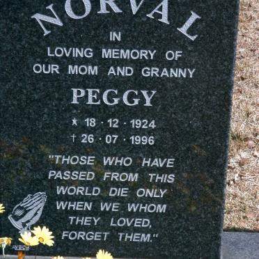 NORVAL Peggy 1924-1996