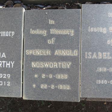 NOSWORTHY Spencer Arnold 1928-1980