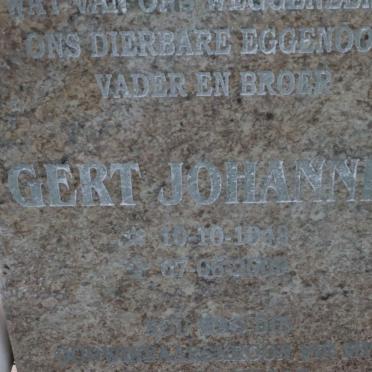 NEL Gert Johannes 1948-2009
