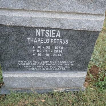 NTSIEA Thapelo Petrus 1958-2014