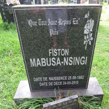 NSINGI Fiston, Mabusa 1982-2010
