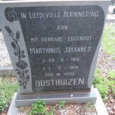 OOSTHUIZEN Marthinus Johannes 1912-1978