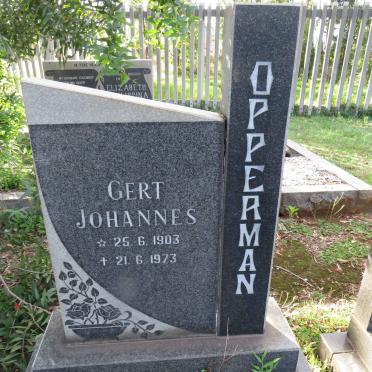 OPPERMAN Gert Johannes 1903-1973