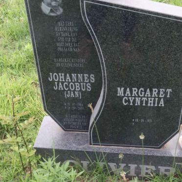 OLIVIER Johannes Jacobus 1944-2009 &amp; Margaret Cynthia 1951-