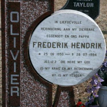 OLIVIER Frederik Hendrik 1950-1994
