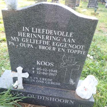 OUDTSHOORN Koos, van 1948-2017