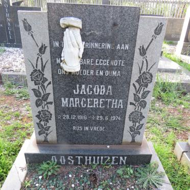 OOSTHUIZEN Jacoba Margeretha 1916-1974