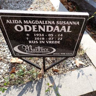 ODENDAAL Alida Magdalena Susanna 1934-2018