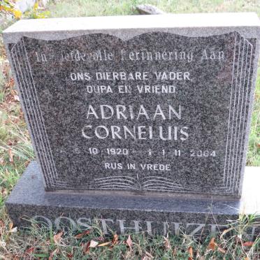 OOSTHUIZEN Adriaan Corneluis 1920-2004