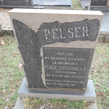 PELSER Elsje Catharina A.J. nee STRYDOM 1911-1971