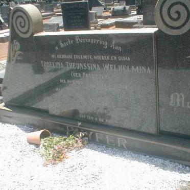 PHYFER Michiel -1969 &amp; Tobelina T. W. POTGIETER 1913-1969