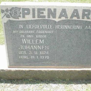 PIENAAR Willem Johannes 1924-1970