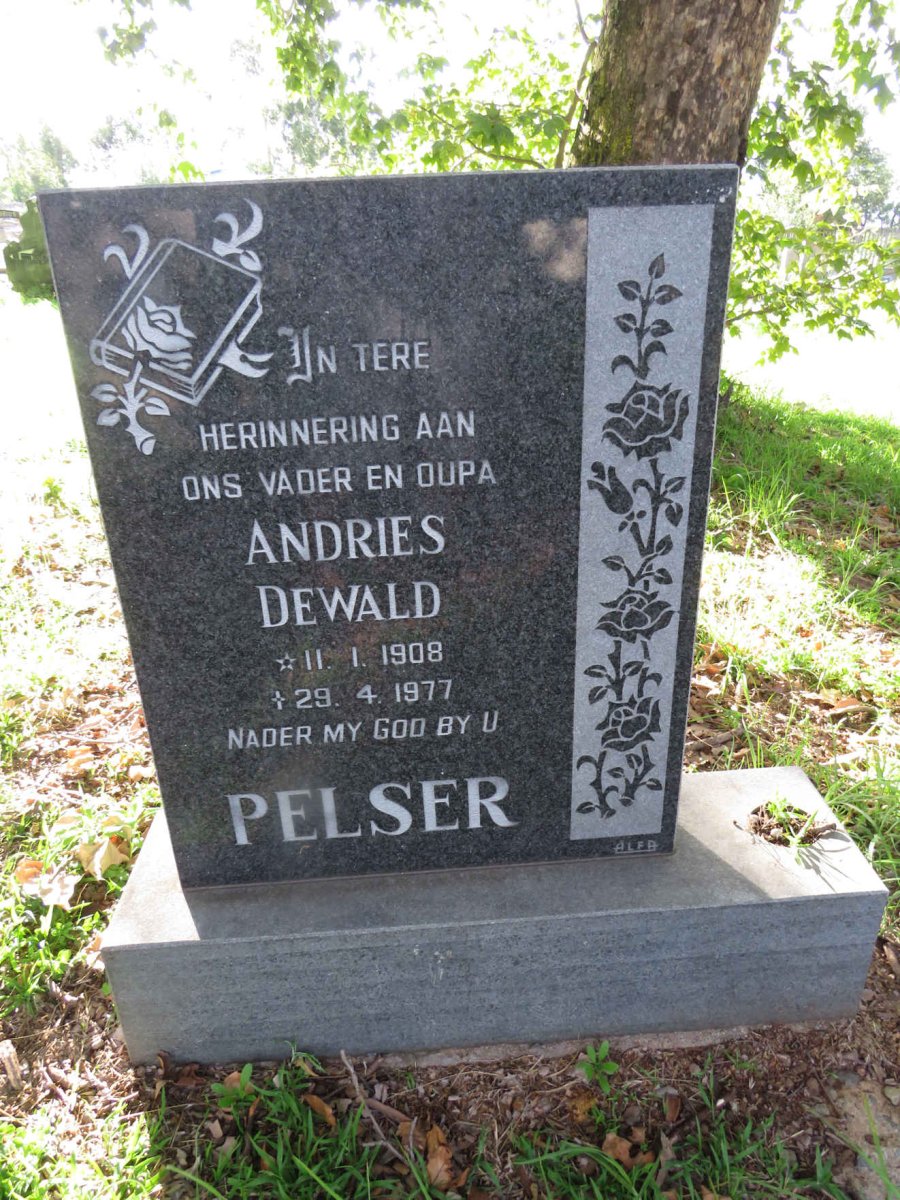 PELSER Andries Dewald 1908-1977