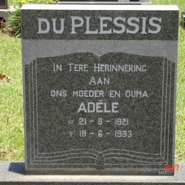 PLESSIS Adéle, du 1921-1993