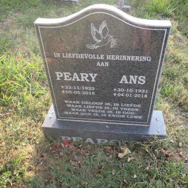 PEARSE Peary 1923-2015 &amp; Ans 1931-2018