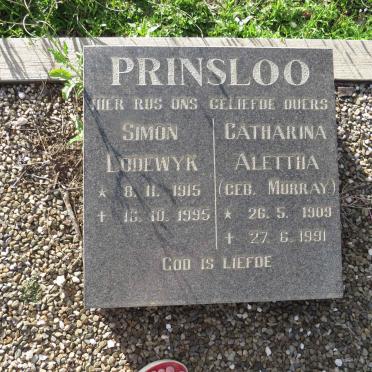PRINSLOO Simon Lodewyk 1915-1995 &amp; Catharina Alettha MURRAY 1909-1991