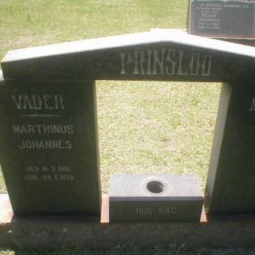 PRINSLOO Marthinus Johannes 1901-1970