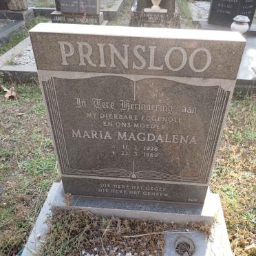 PRINSLOO Maria Magdalena 1928-1969