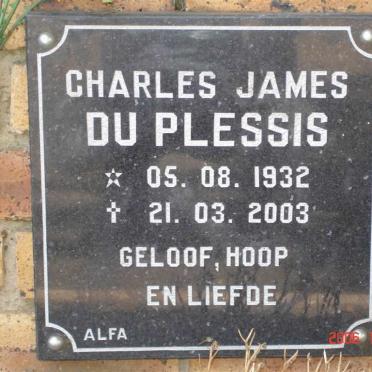 PLESSIS Charles James, du 1932-2003