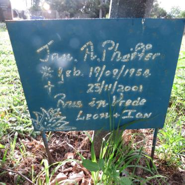 PHEIFFER Jan A. 1954-2001
