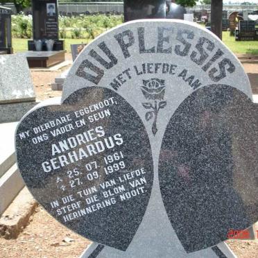 PLESSIS Andries Gerhardus, du 1961-1999