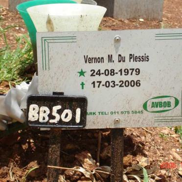 PLESSIS Vernon M., du 1979-2006