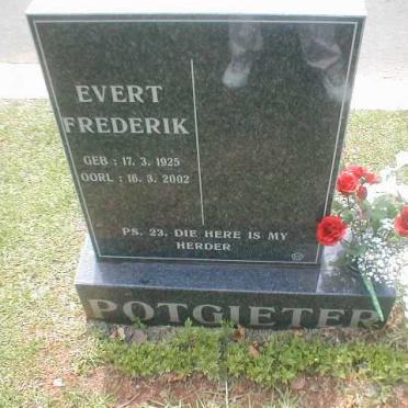 POTGIETER Evert Frederik 1925-2002