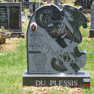 PLESSIS Hennie, du 1957-2006 &amp; Ester 1966-