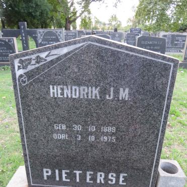 PIETERSE Hendrik J.M. 1889-1975
