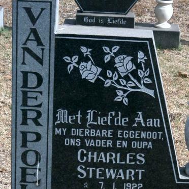 POEL Charles Stewart, van der 1922-1994