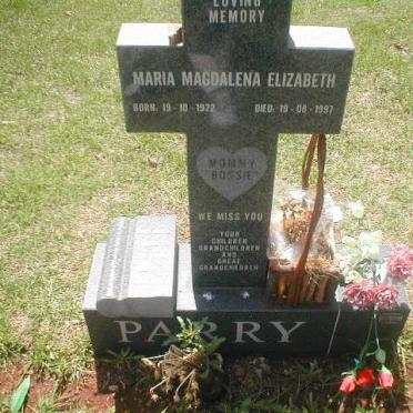 PARRY Maria Magdalena Elizabeth 1922-1997