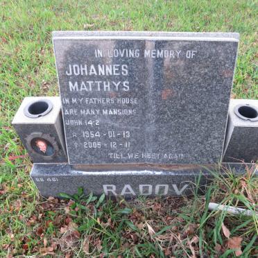 RADOV Johannes Matthys 195402005