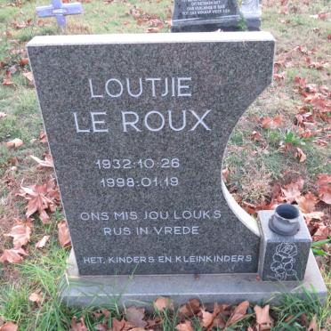 ROUX Loutjie, le 1932-1998