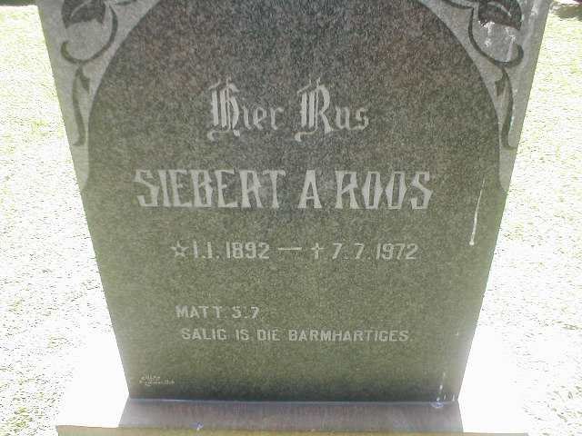 ROOS Siebert A. 1892-1972