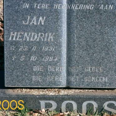 ROOS Jan Hendrik 1931-1994