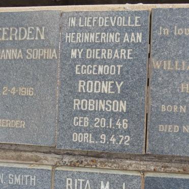 ROBINSON Rodney 1946-1972