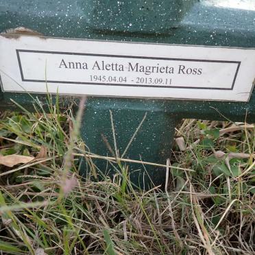 ROSS Anna Aletta Magrieta 1945-2013
