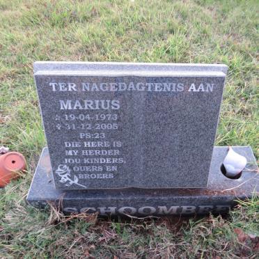SCHOOMBEE Marius 1973-2005