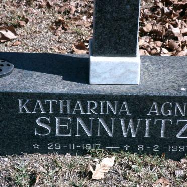 SENNWITZ Katharina Agnes 1917-1997