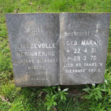 SMIT J. nee MARAIS 1921-1976