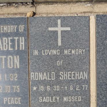 SHEEHAN Ronald 1930-1977