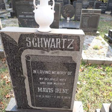 SCHWARTZ Mavis Irene 1937-1973