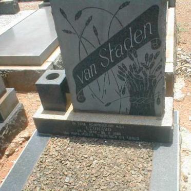STADEN Leonard, van 1942-1966
