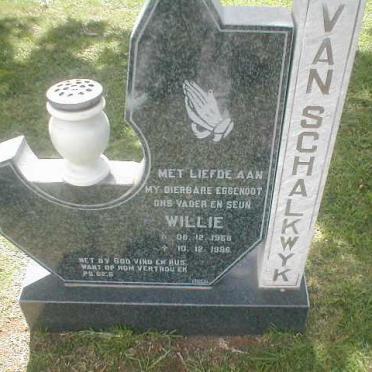 SCHALKWYK Willie, van 1958-1996