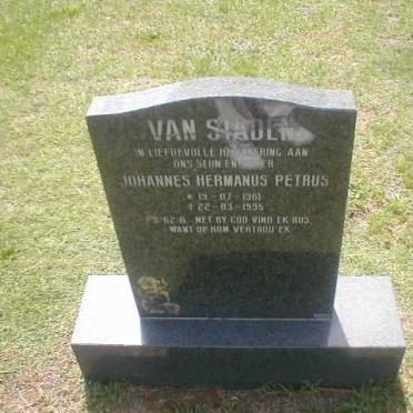 STADEN Johannes Hermanus Petrus, van 1961-1995