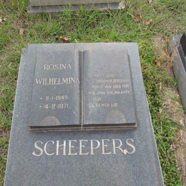 SCHEEPERS Rosina Wilhelmina 1949-1971