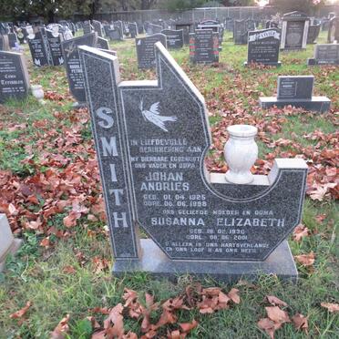 SMITH Johan Andries 1925-1998 & Susanna Elizabeth 1930-2001