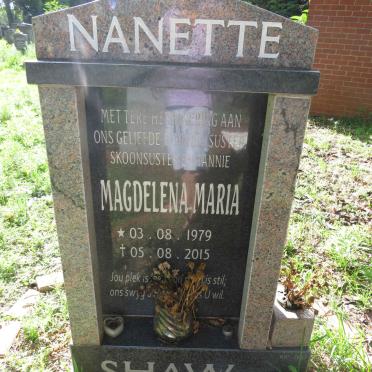 SHAW Magdelena Maria 1979-2015