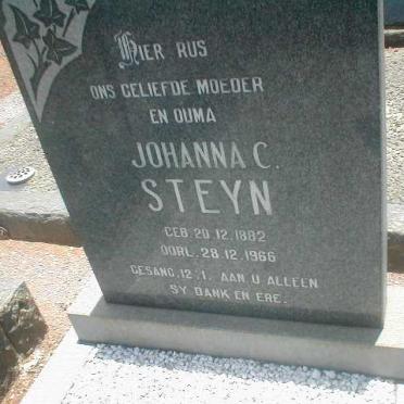 STEYN Johanna C. 1882-1966