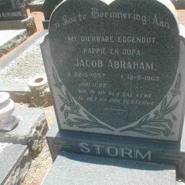 STORM Jacob Abraham 1897-1963